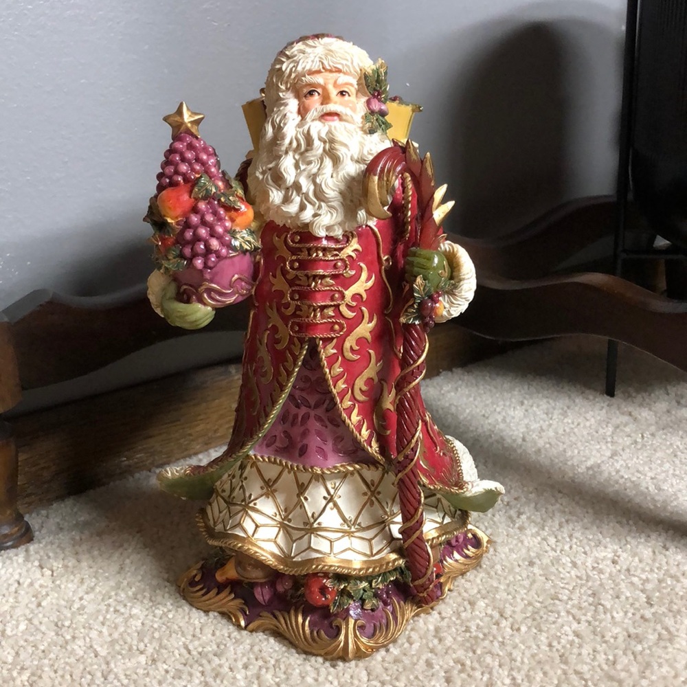 FITZ AND FLOYD SANTA FIGURINE Music Box